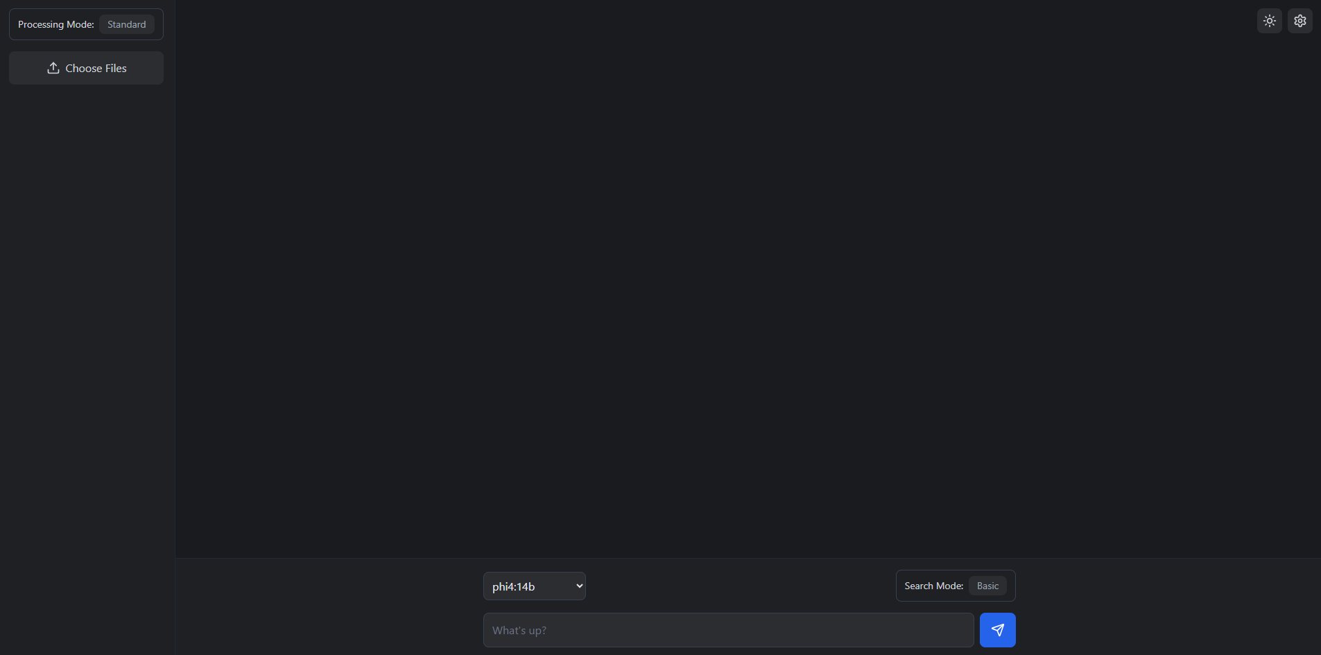 Local RAG application UI