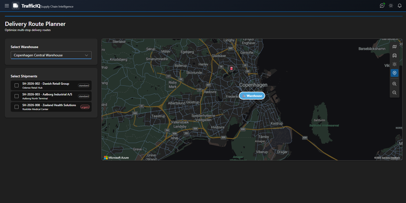 TrafficIQ Delivery Planner